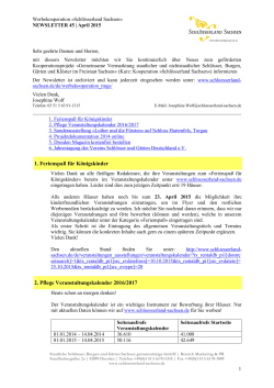 45 Newsletter - Schlösserland Sachsen