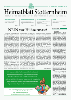 Ausgabe April - Stotternheim