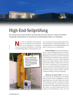 High-End-Seilpr&uuml;fung