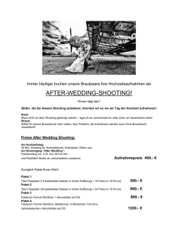 Hochzeit - Fotografie Fromberger