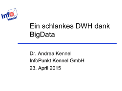 Ein schlankes DWH dank BigData