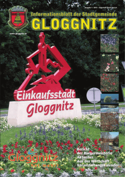 Informationsblatt 1/2015 - Stadtgemeinde Gloggnitz