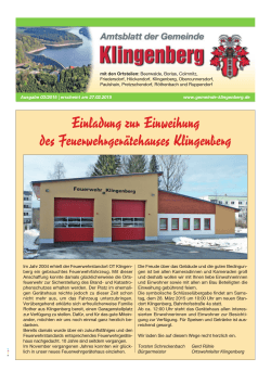 März 2015 - Gemeinde Klingenberg