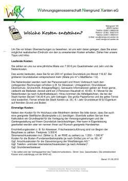 Kostenübersicht (PDF / 73KB)