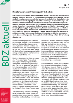 Ministergespräch mit Schwerpunkt Sicherheit
