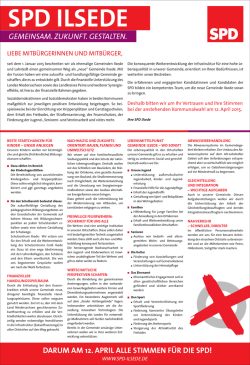Infos zu Personen und Themen f&uuml;r die Gemeinderatswahl 2015