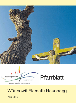 Pfarrblatt April 2015 - Pfarrei Wünnewil