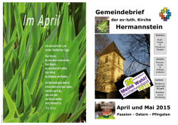 2015 April - Kirchengemeinde Hermannstein