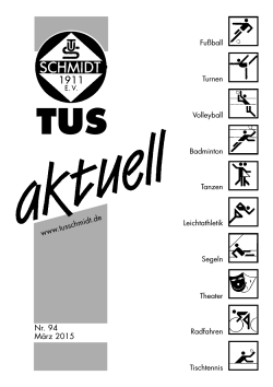 Nr. 94 März 2015 - TuS Schmidt 1911 eV