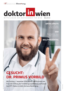 GESUCHT: DR. PRIMUS VORBILD