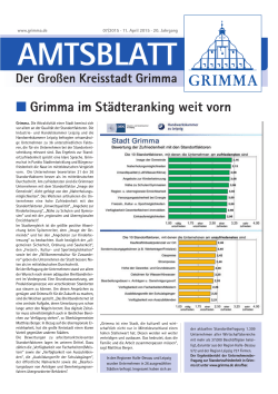 Grimma im St&auml;dteranking weit vorn