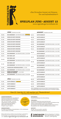Jun / Jul / Aug als PDF - Turmtheater Regensburg