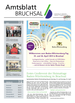 Amtsblatt - Stadt Bruchsal