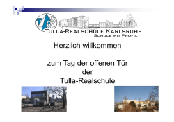 Informationsabend 5 Klassen Pr&auml;sentation - Tulla