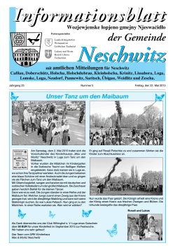 Mai 2015 - Gemeinde Neschwitz