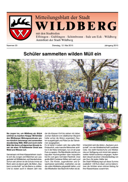 Mitteilungsblatt 20. KW (12.05.2015)