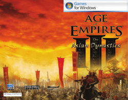 AoE3 Asian Dynasties Handbuch - Software