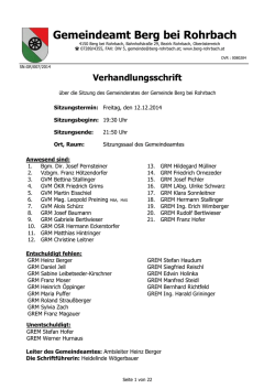 GR-Protokoll vom 12.12.2014