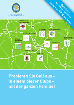 Probieren Sie Golf aus – in einem dieser Clubs – mit der ganzen