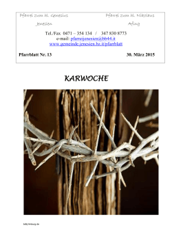 KARWOCHE - Gemeinde Jenesien