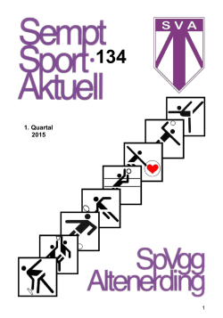 1. Quartal 2015 - SpVgg Altenerding e.V.