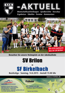 SVB-aktuell - SV 20 Brilon