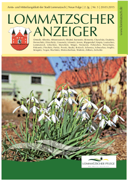 Ausgabe März 2015 - Stadt Lommatzsch
