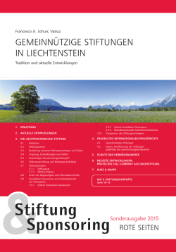 Stiftung & Sponsoring &ndash; Rote Seiten