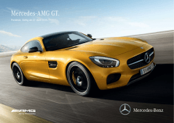 Preisliste Mercedes AMG GT - Mercedes