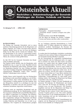 Ausgabe April 2015 - Gemeinde