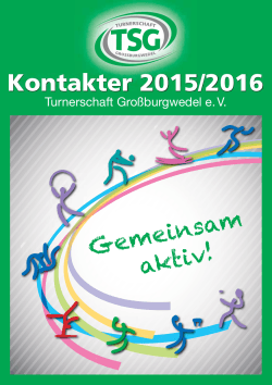 TSG-Kontakter 2015/16 - Turnerschaft Grossburgwedel eV