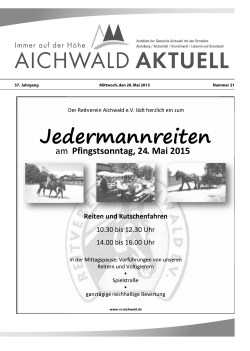 Ausgabe Nr. 21 - Gemeinde Aichwald