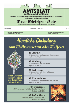 Hochladen - Gemeinde-drei