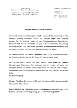 Von der Autobahn - Praxis Andrea Röger