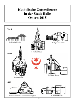 Katholische Gottesdienste in der Stadt Halle Ostern 2015