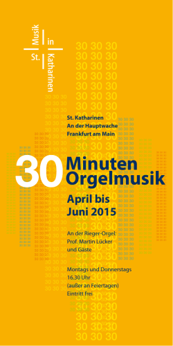 30 Minuten Orgelmusik