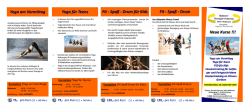HOTZ - Neue Kurse ab April 2015 - Holtseer Therapie