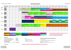 Hallenbelegungsplan
