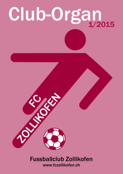 Ausgabe 1/2015 - FC Zollikofen