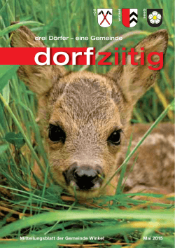 Dorfziitig Mai 2015