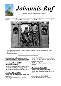 Johannis-Ruf - St. Johannis Alfhausen