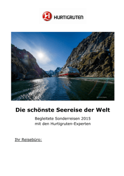Hurtigruten - Die sch&ouml;nste Seereise der Welt 2015 - Hapag