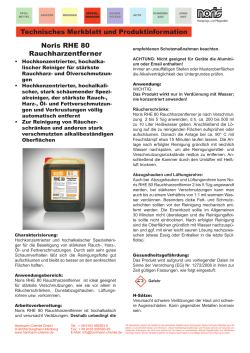 Technisches Merkblatt und Produktinformation - Hartmann