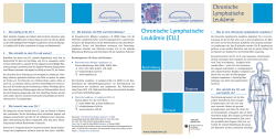 PDF des Faltblattes CLL - Kompetenznetz Maligne Lymphome