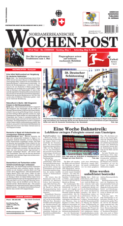 Eine Woche Bahnstreik: - USA, Nordamerikanische Wochen-Post