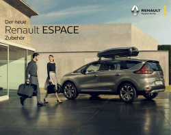Zubehör-Broschüre Renault Espace - renault