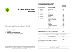 Informationsblatt Schuljahr 15/16