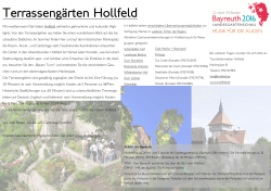 Terrassengärten Hollfeld - Landesgartenschau Bayreuth 2016