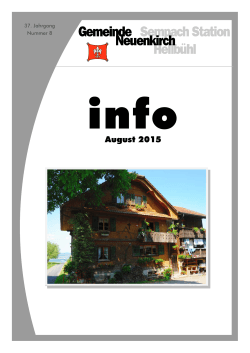 Info aktuelle Ausgabe