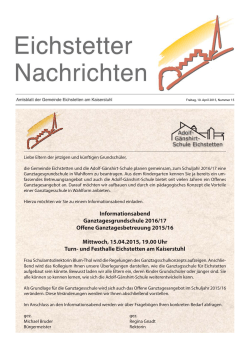 10. April 2015 - Gemeinde Eichstetten